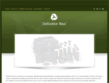 Tablet Screenshot of definitivewax.com